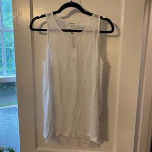 NWT BB Dakota White Lace Tank Top
